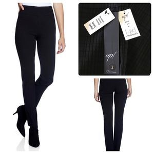 Brand new with tags UP dress solid black size 2 pants with mini slits